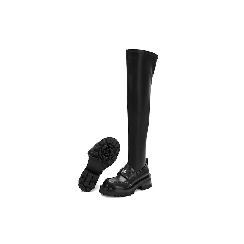 Modern School Retro Stretch Boots