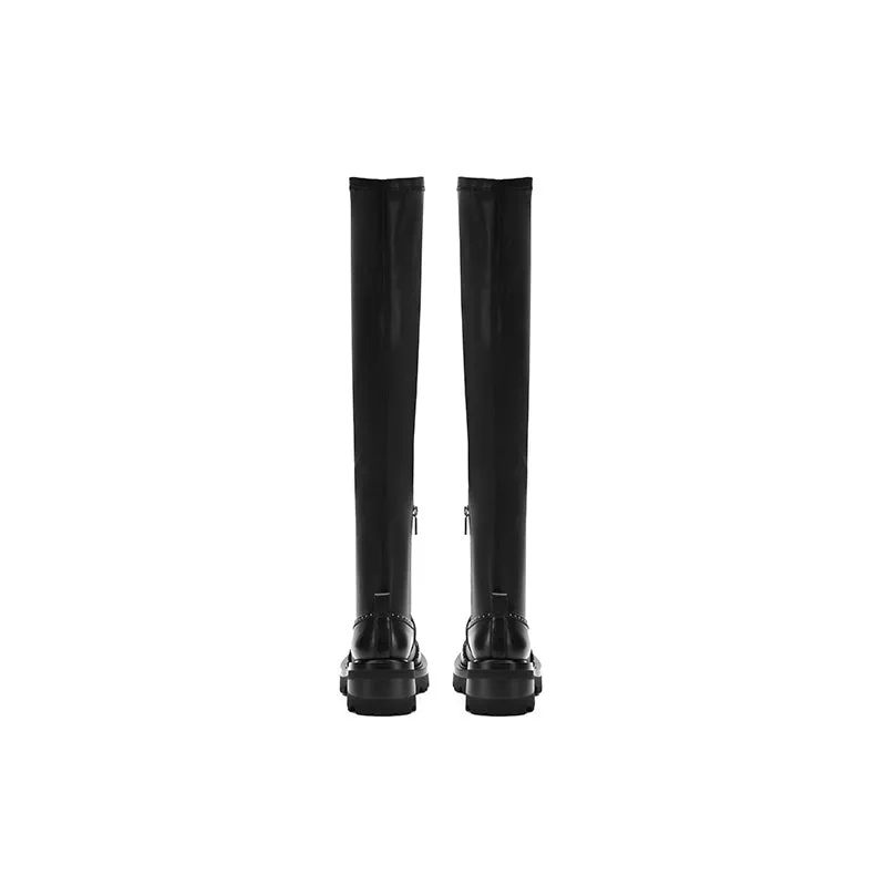 Modern School Retro Stretch Boots