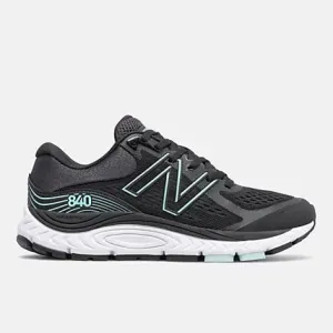 New Balance Women's 840v5 Walking Shoes- Black/Teal