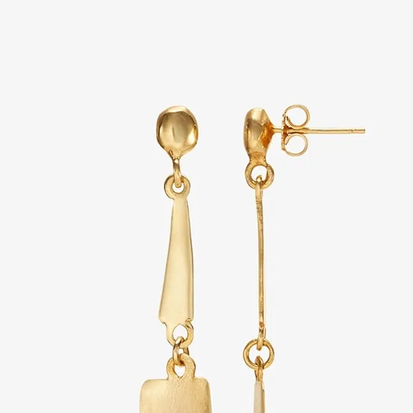 Nox Earrings :: Brass