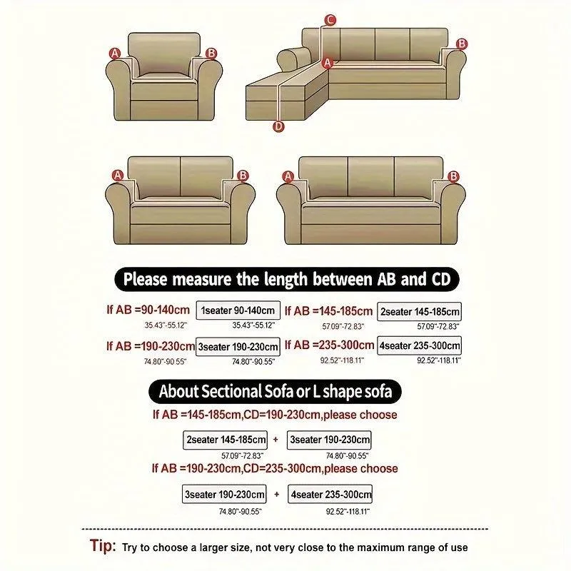Premium Stretch Gray Couch Cover | Durable, Non-Slip & Versatile