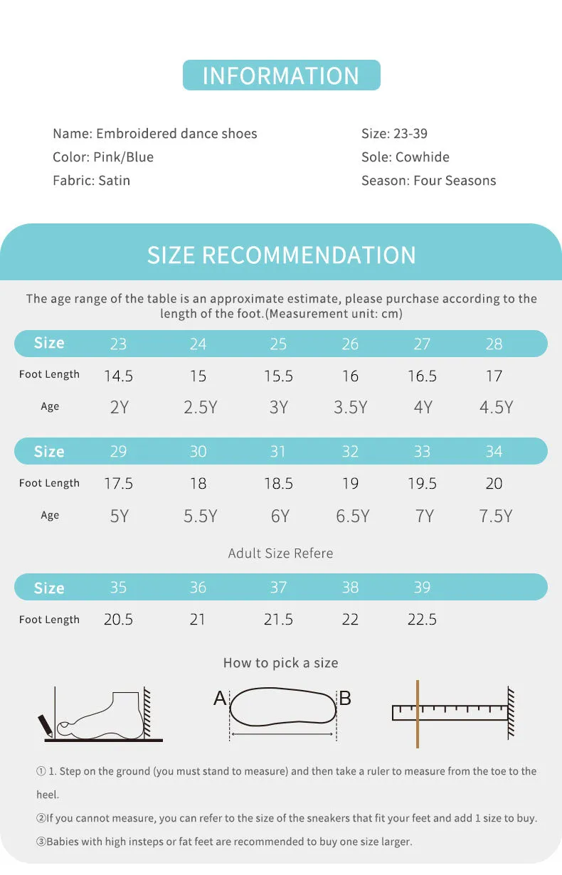 Princess Dance Shoes Soft Sole Ballet Special Training Shoes