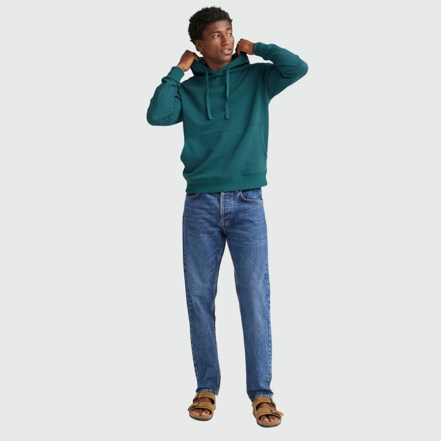 Recycled Fleece Pullover Hoodie (Reflecting Pond)