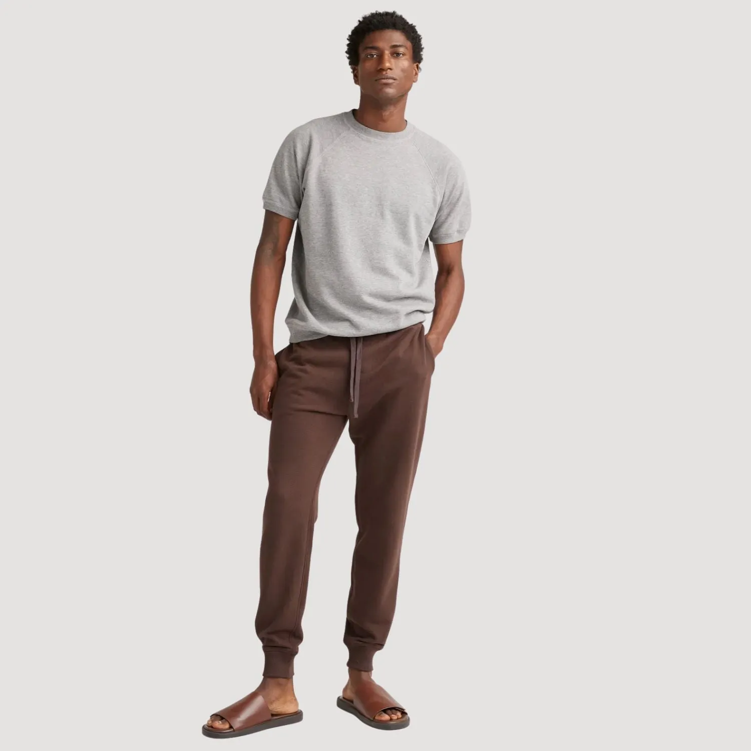 Recycled Fleece Sweatpants (Dark Oak)