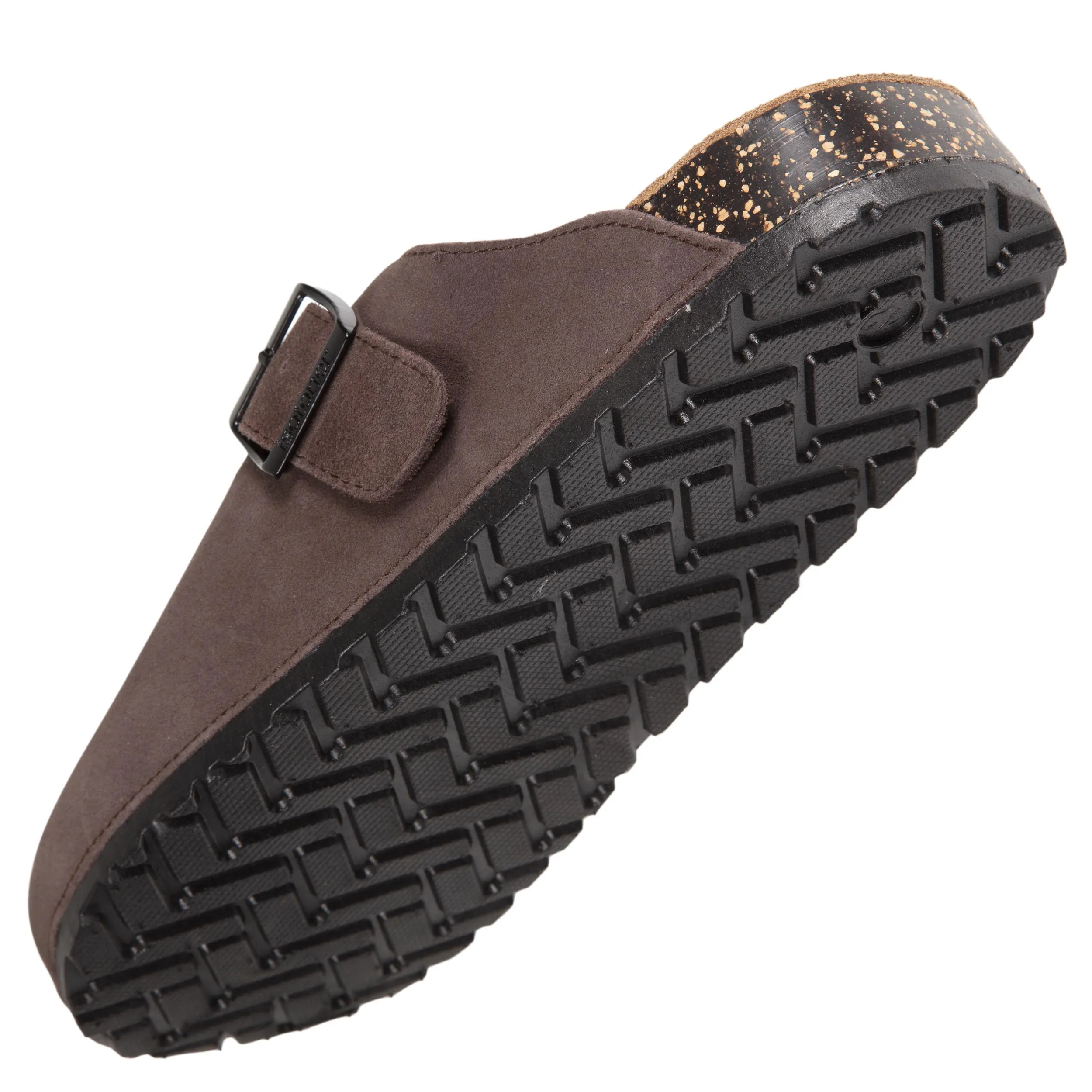 Sabots mules cuir Homme Chocolat