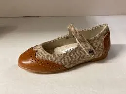 SALE Boutaccelli Soraya Wing Tip Herringbone Shoe