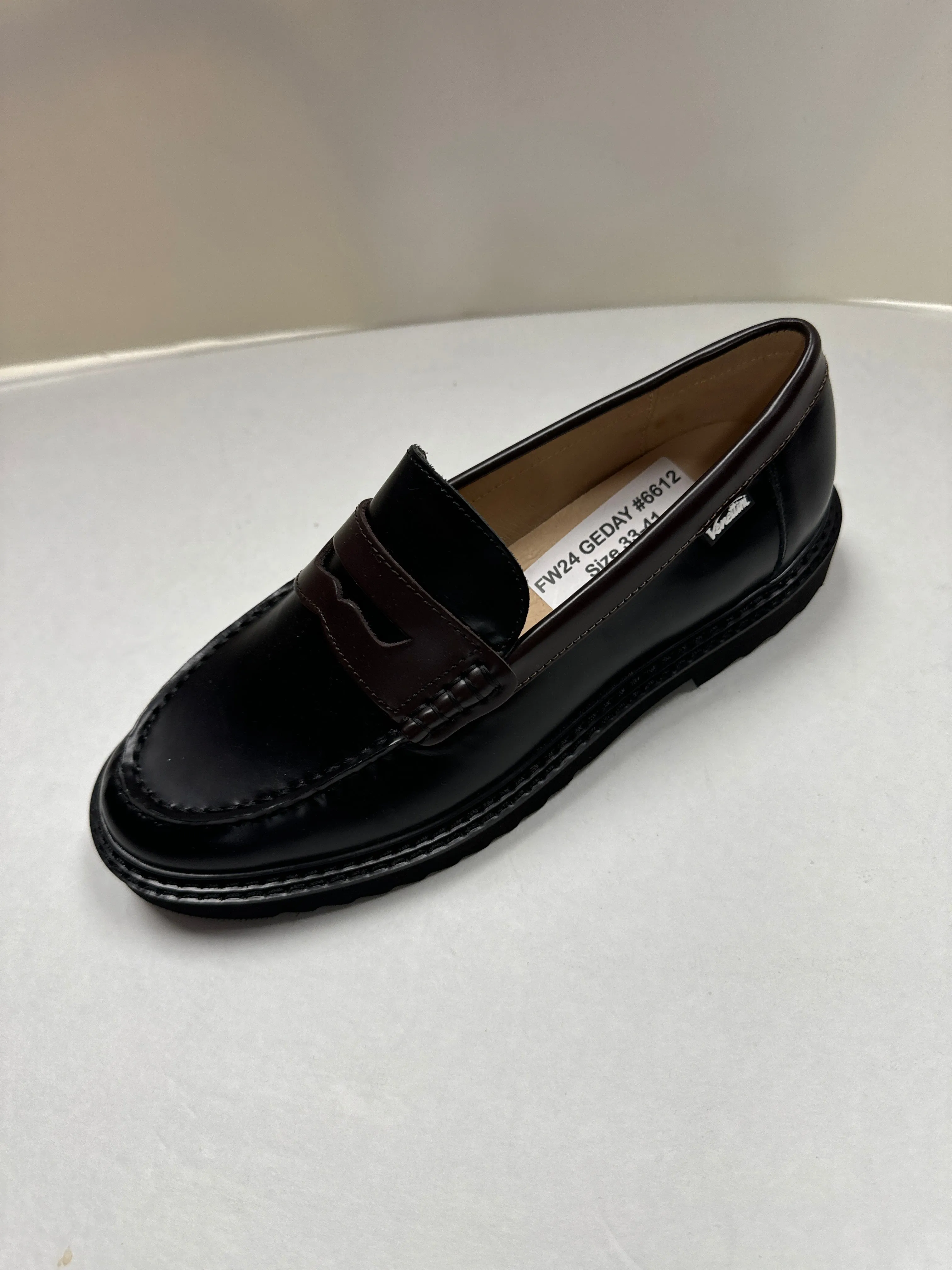 SALE FW24 Venettini London10 Classic Thick Sole 2 Tone Penny Loafer