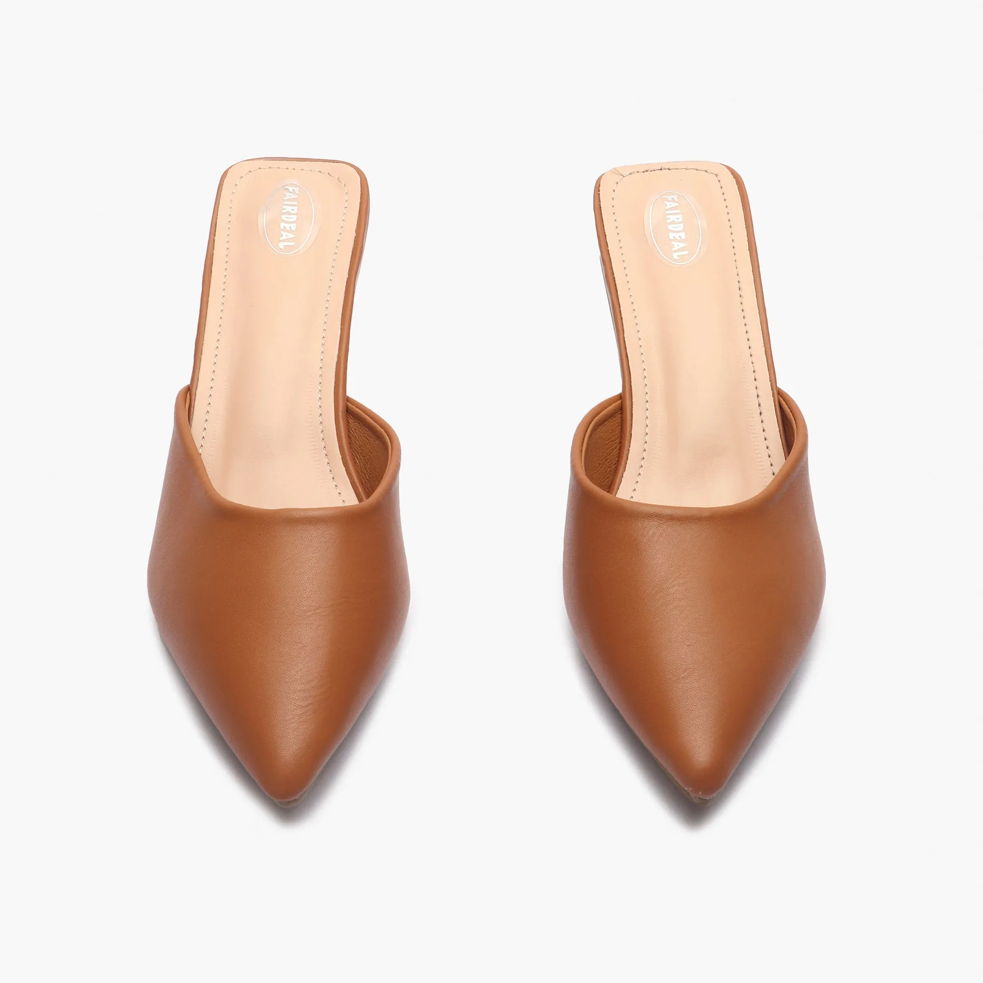 Sculptural Heel Mules