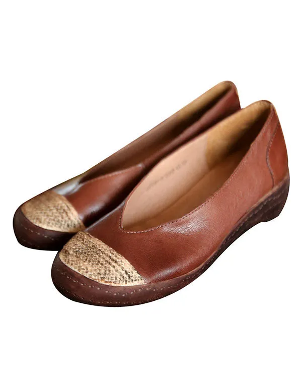 Sheepskin Comfortable Handmade Retro Flat Shoes