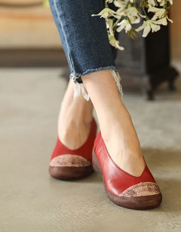 Sheepskin Comfortable Handmade Retro Flat Shoes