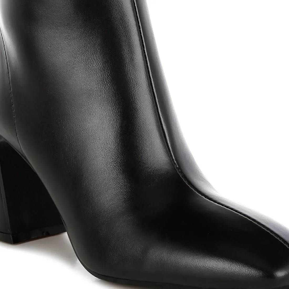 Square Toe Ankle Boots