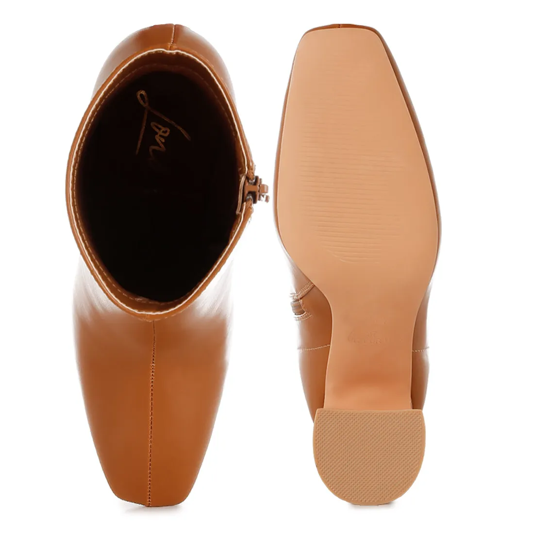Square Toe Ankle Boots