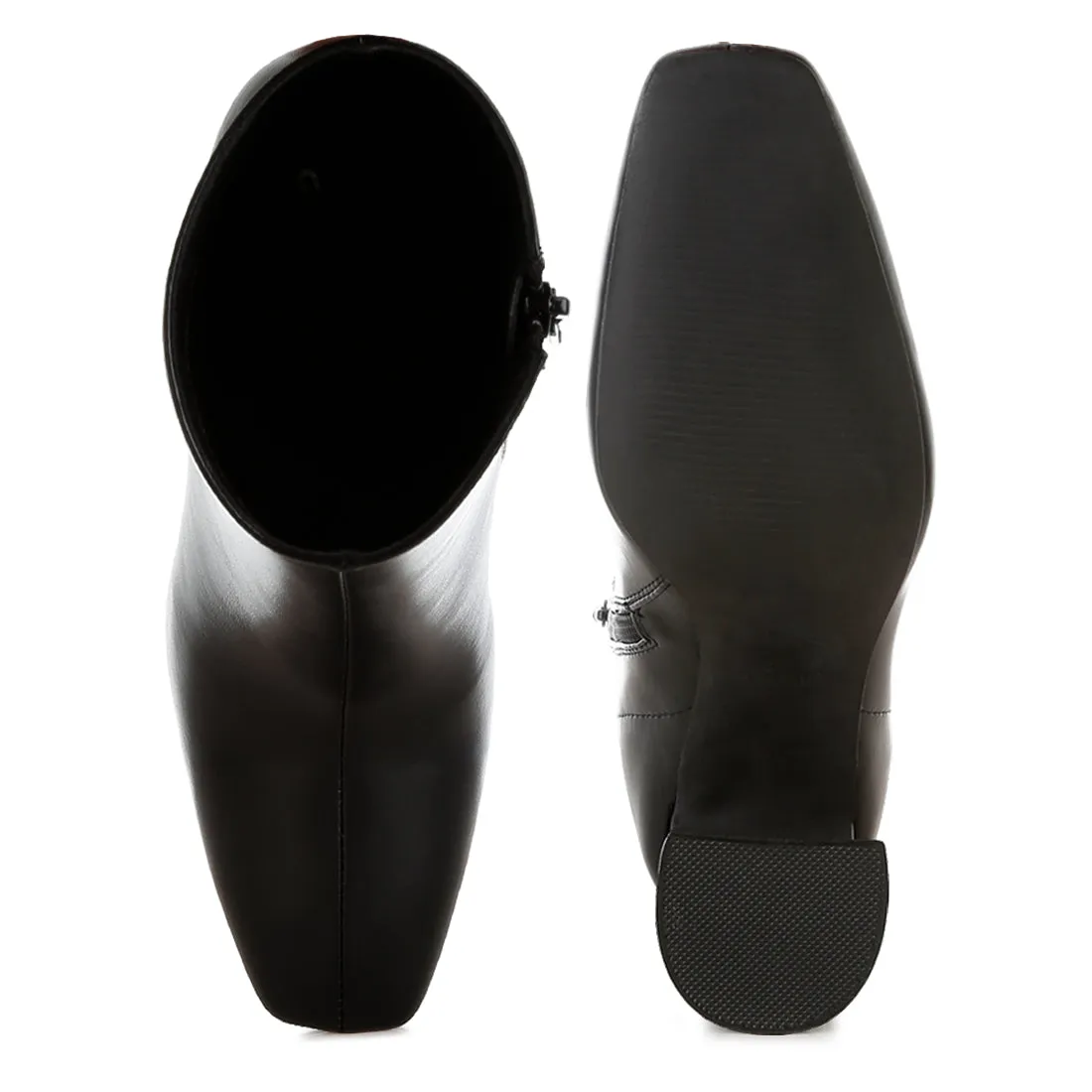Square Toe Ankle Boots