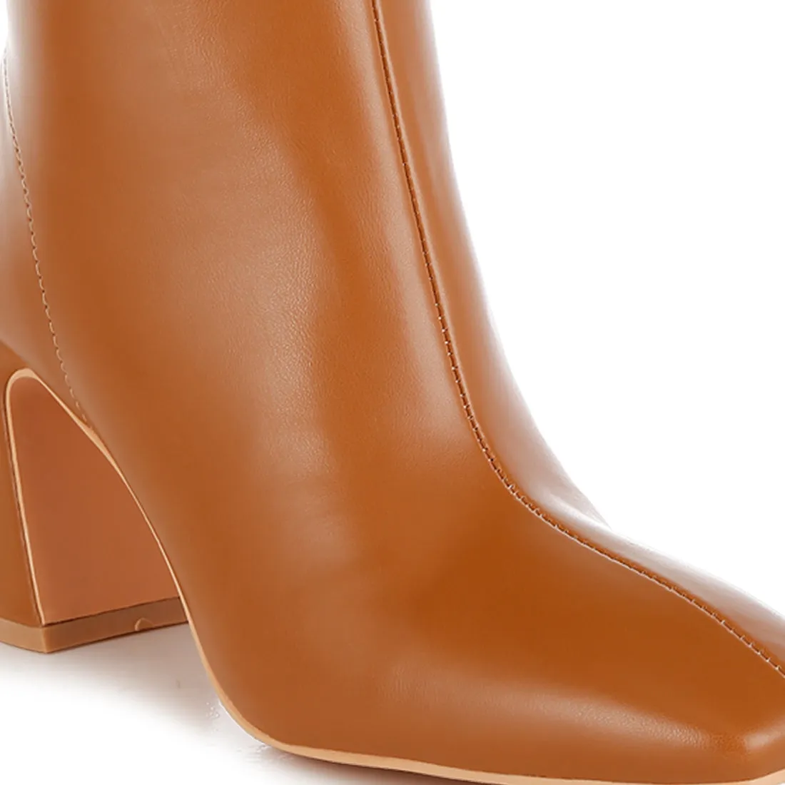 Square Toe Ankle Boots