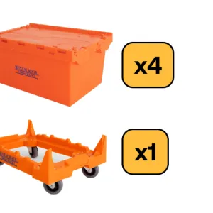 Standard Crates - 4 Crates & 1 Dolly