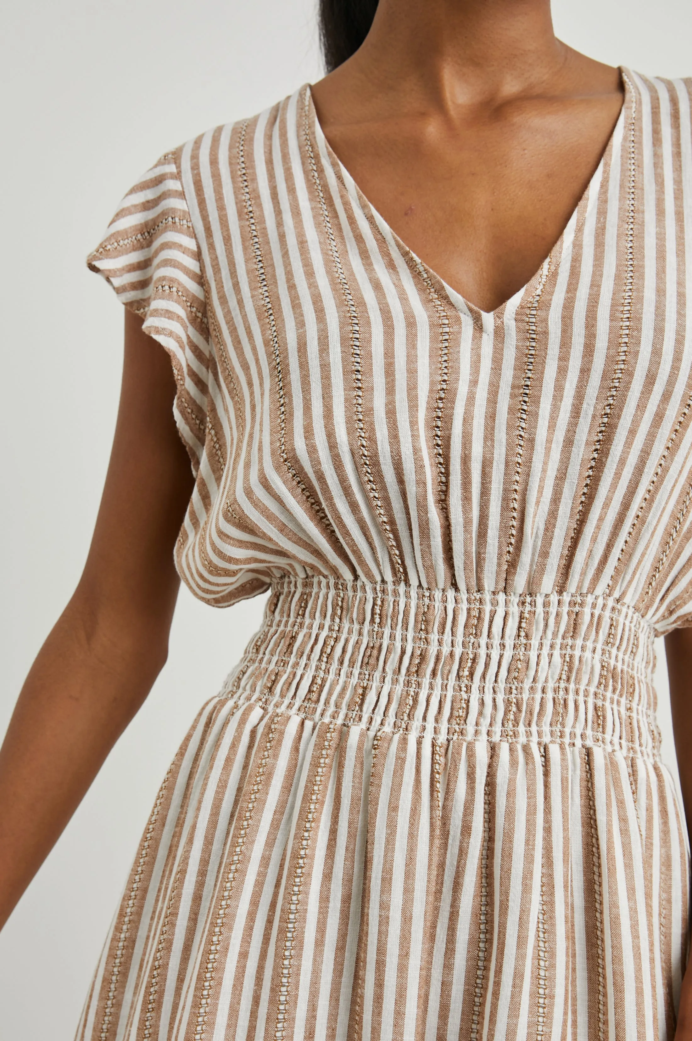TARA DRESS - PALO SANTO STRIPE