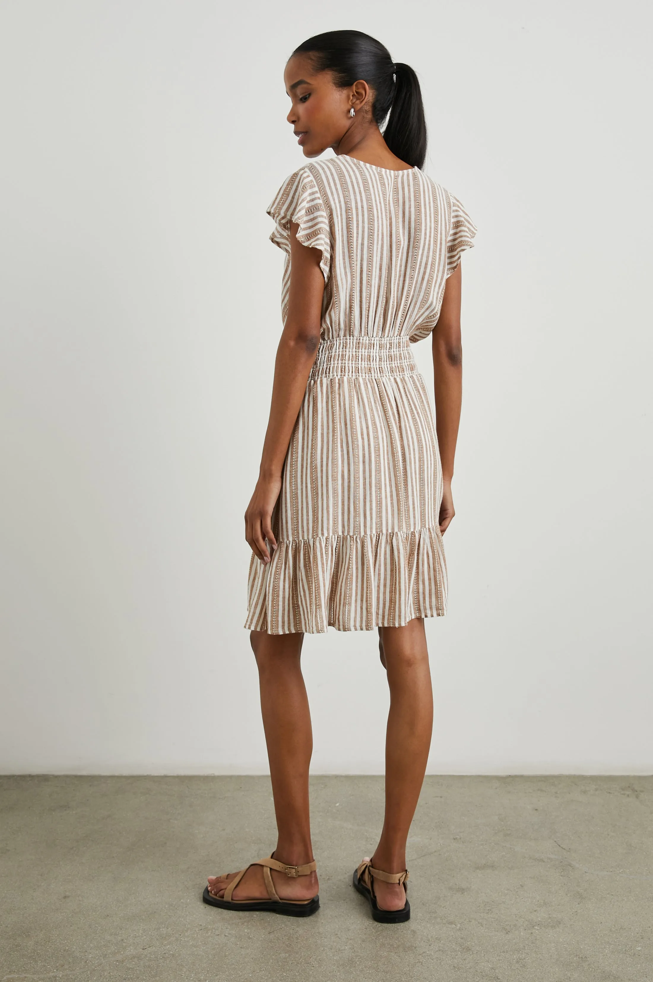 TARA DRESS - PALO SANTO STRIPE