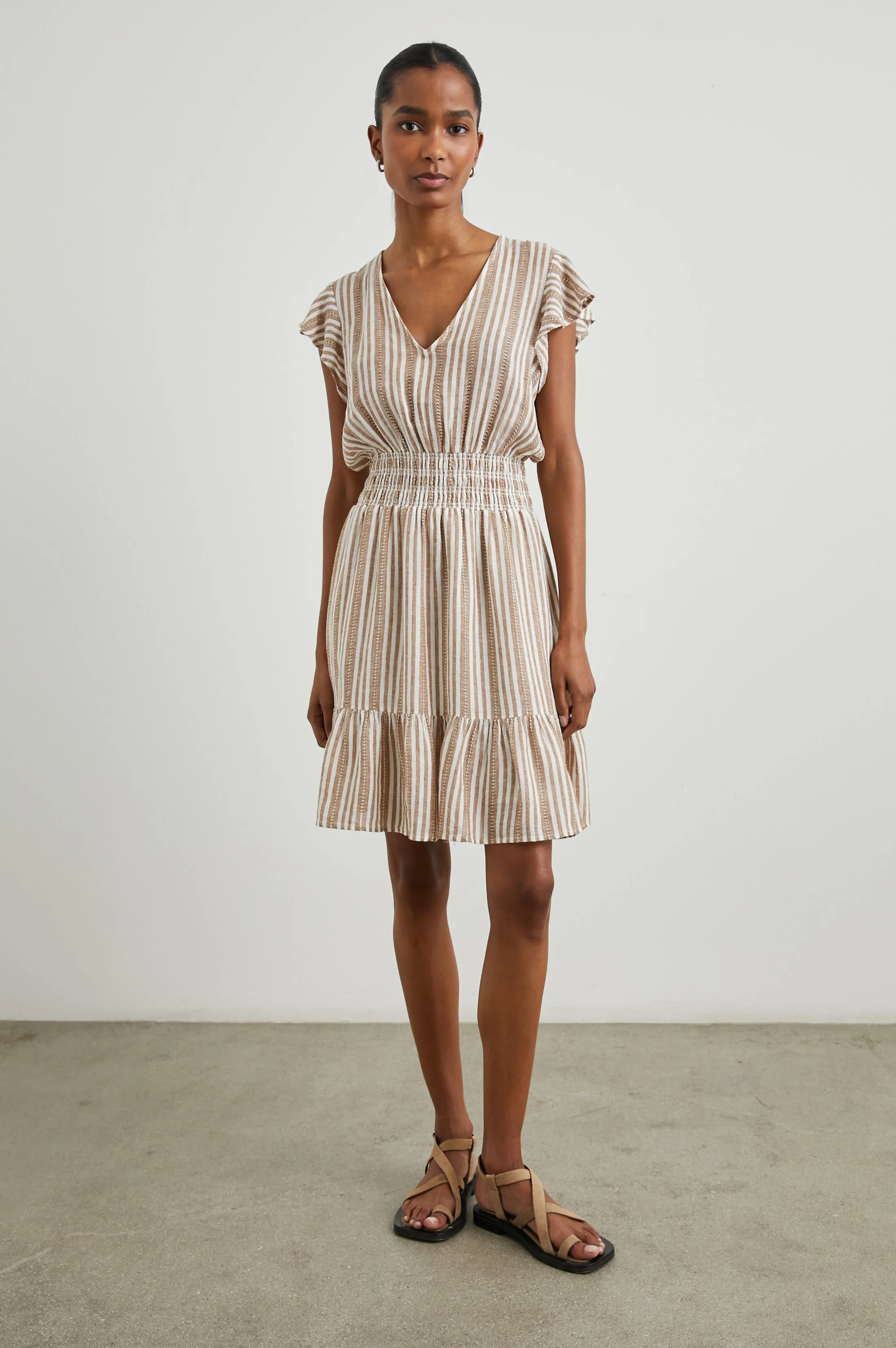 TARA DRESS - PALO SANTO STRIPE