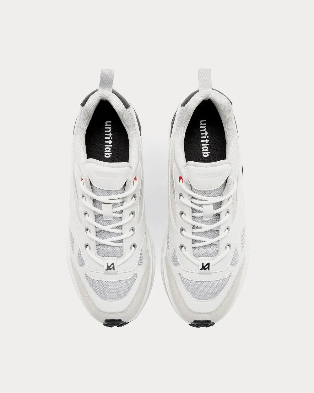untitled#23 Heel White Low Top Sneakers