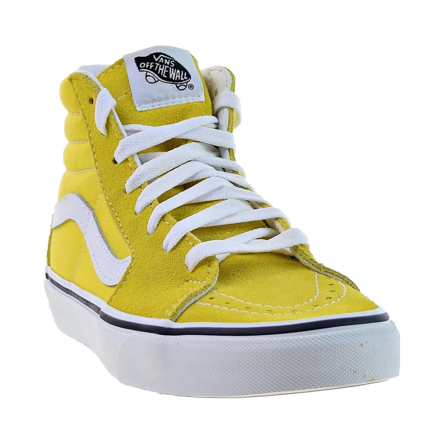 Vans Sk8-Hi Skateboarding Men's Shoes Vibrant Yellow-True White