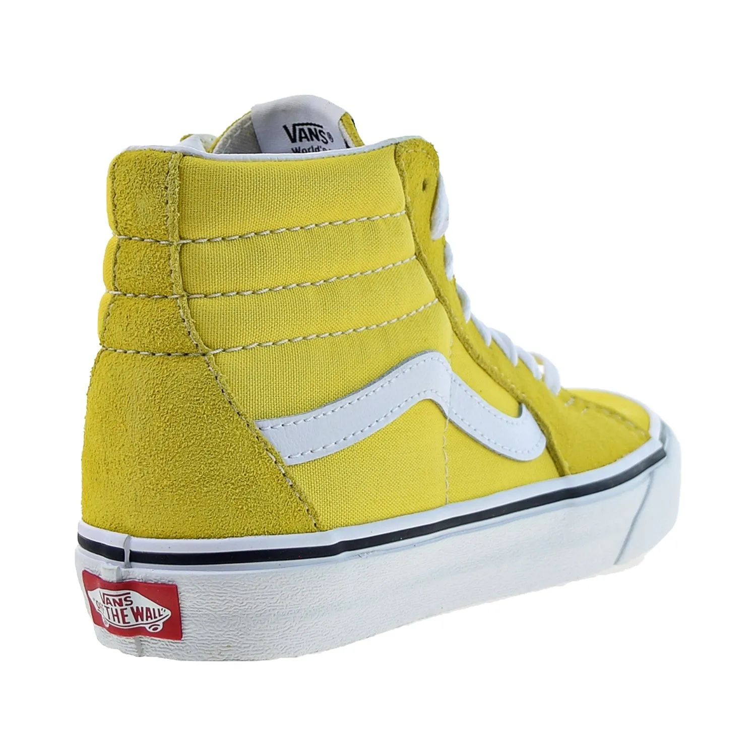 Vans Sk8-Hi Skateboarding Men's Shoes Vibrant Yellow-True White