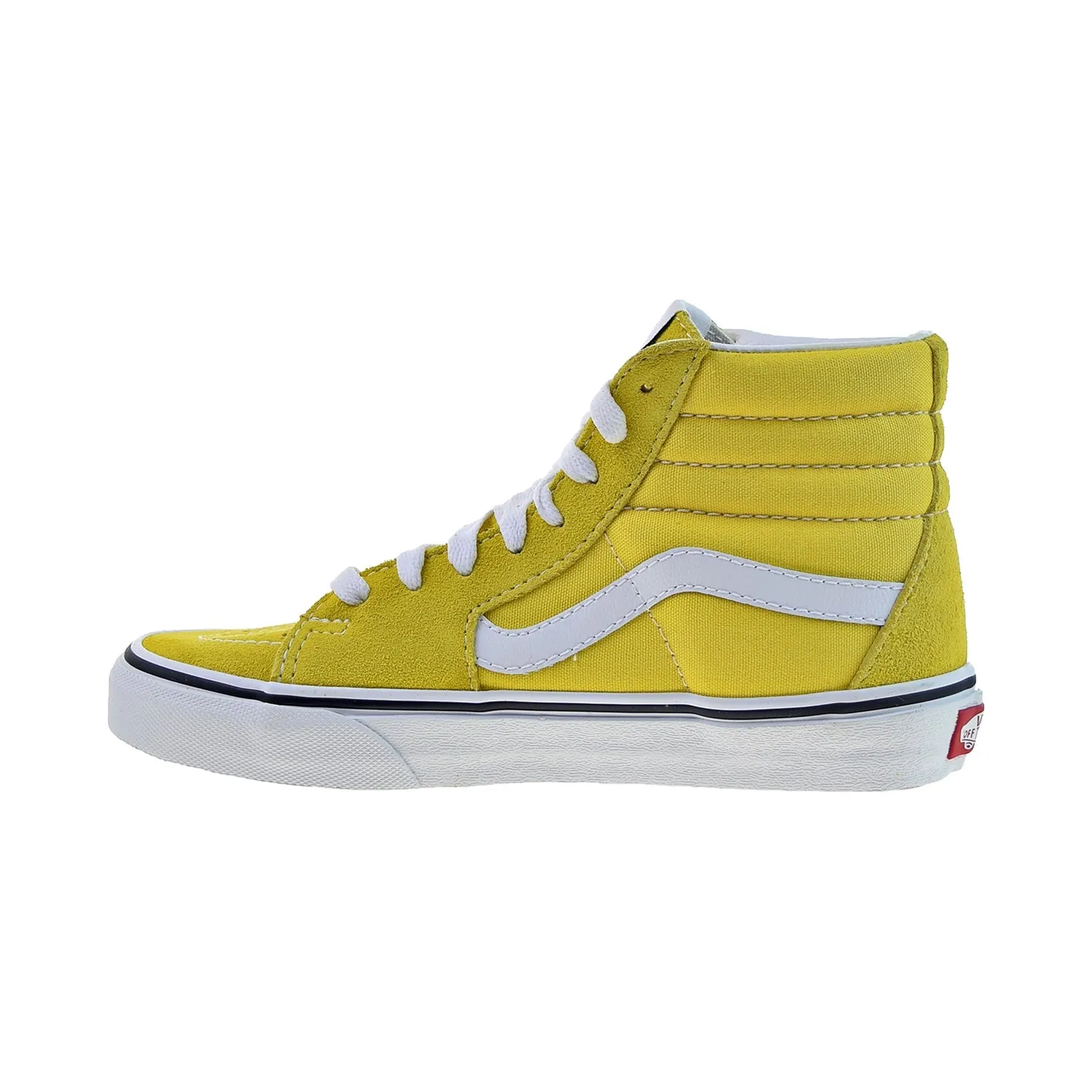 Vans Sk8-Hi Skateboarding Men's Shoes Vibrant Yellow-True White