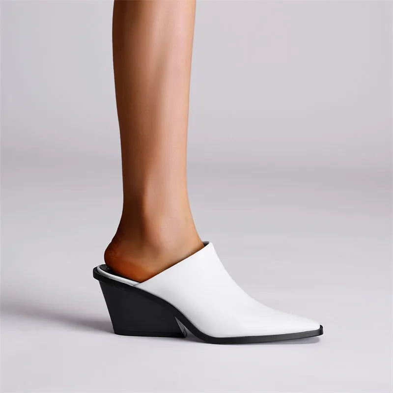Zori Block Heel Mules